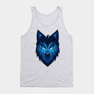 Wild wolf face Tank Top